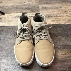 NWOT Timberland Men\'s Low Boots Defender Liner ReBOTL Size 9 EUC worn once Timberland Rugged Defender ReBOTL Brown Leather Ankle Boots  main image 4